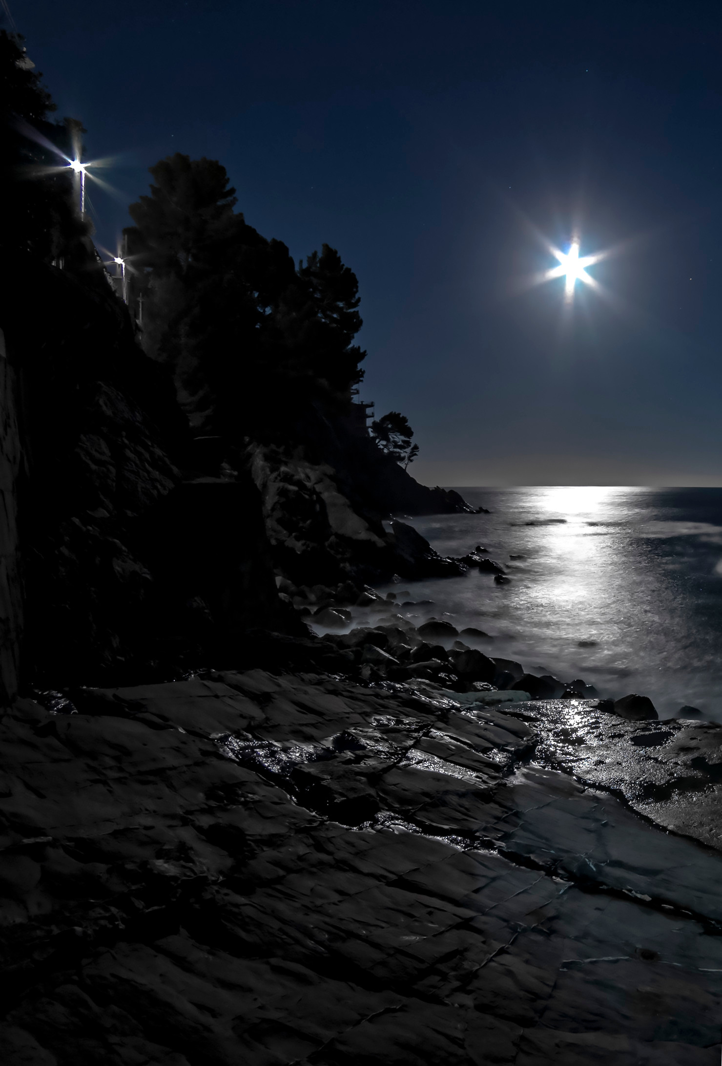 Notte di Luna sul mare